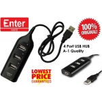 ENTER Hi Speed 4 Port USB Hub- 2.0 for PC, Laptop